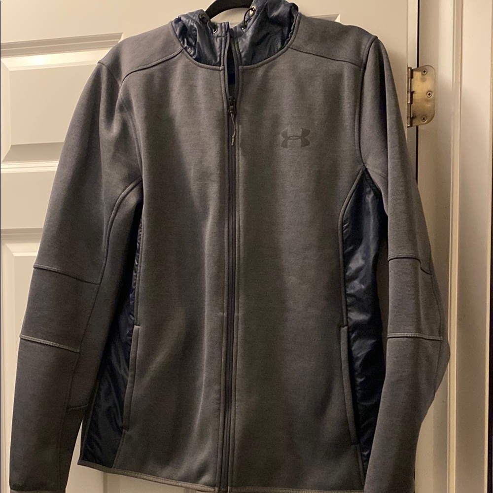 Under Armour Men's Gray Hoodie Jacket Size Medium - Like New